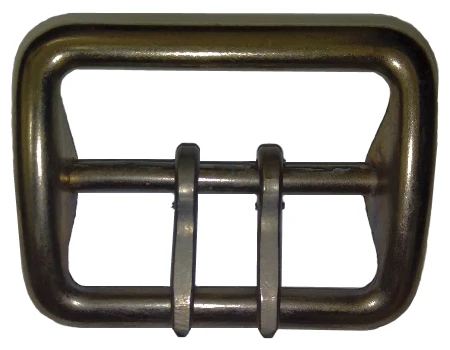 Nickel-Plated Metal Buckle for Military Belts - Model 2427