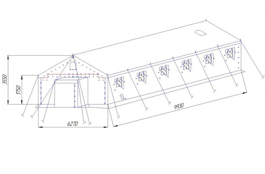 Unified Sanitary Tent USB-56(O) for Military and Medical Use