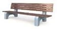 Park Bench with Backrest D-1.31