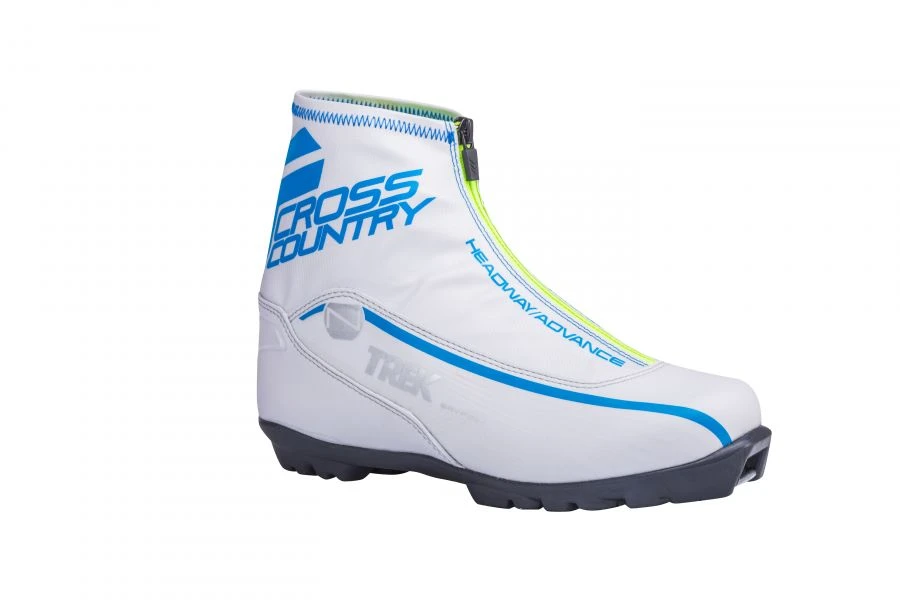 حذاء التزلج TREK CrossCountry5 الأبيض (شعار أزرق) S