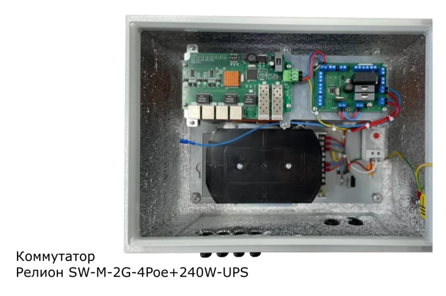 مفتاح شبكة صناعي مُدار مع دعم PoE - ريليو-SW-M-2G-4Poe+/240W