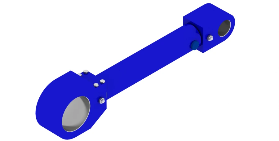 Hydraulic Cylinder 1187.00.00.00 (45x38-194 mm), 70MPa