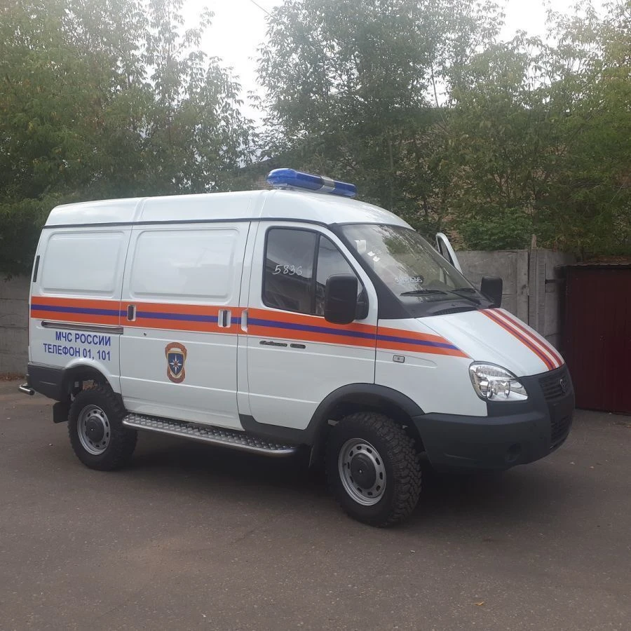 مركبات الاستجابة الطارئة للشرطة وخدمات الإنقاذ على هيكل GAZ-2310 نموذج 32594A، 32594B، 32594C، 32594D