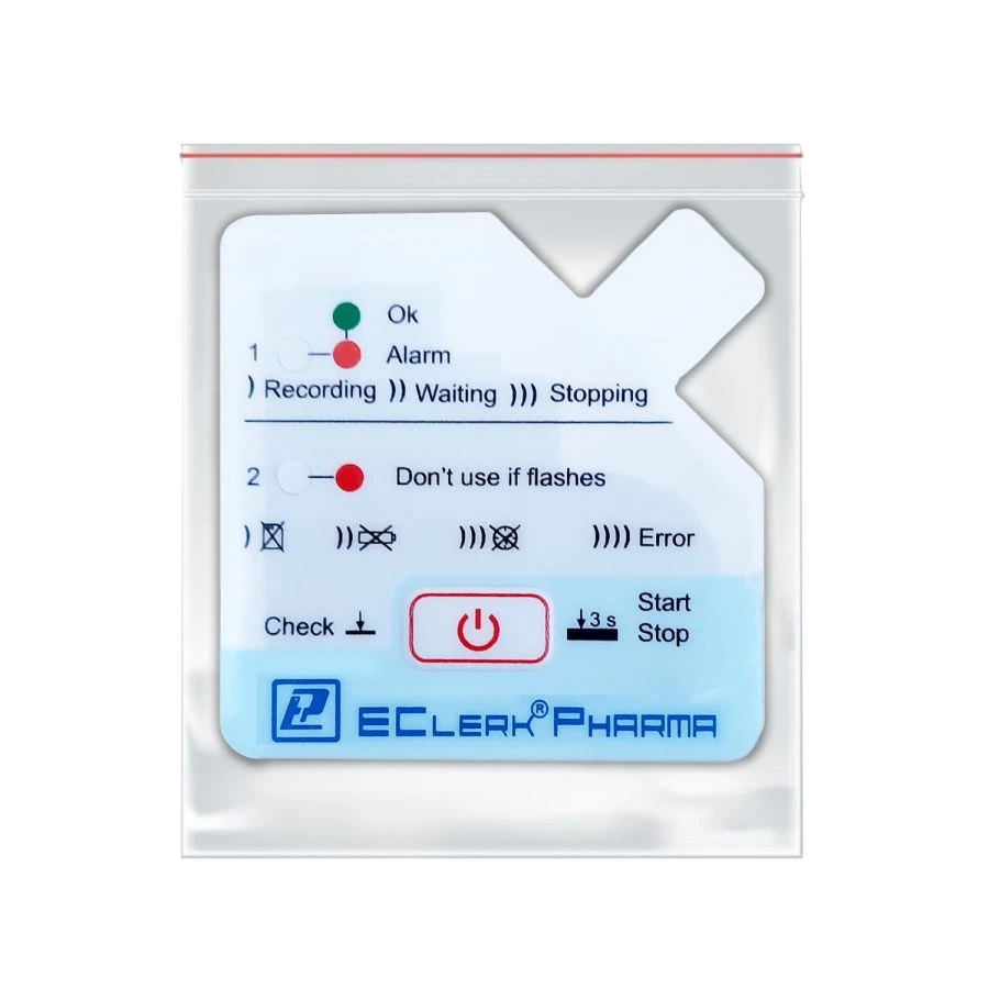مسجل الحرارة المستقل EClerk-Pharma-USB-I مع مؤشر الحرارة