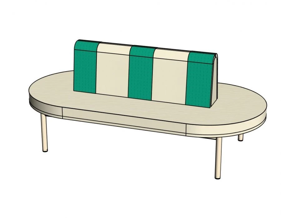 Oscar Sofa on Metal Frame N340/NM36 for Preschool Use