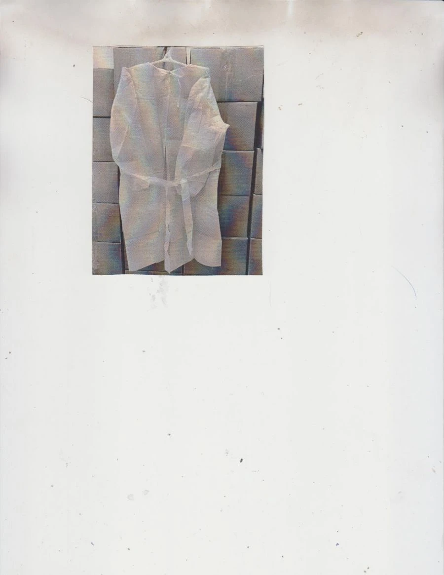 رداء جراحي disposable معقم، حجم 50-52، أزرق