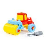 Road Roller Construction Toy Set (18 Pieces) - Art. 77776