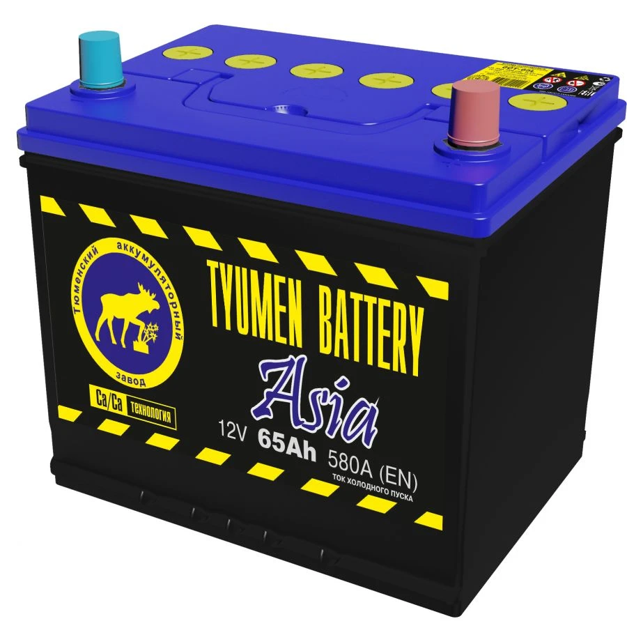 بطارية بدء التشغيل الرصاصية TYUMEN BATTERY 6ST-65LR ASIA