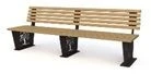 Park Sofa with Decorative Laser Cutting "Square" D-1.29