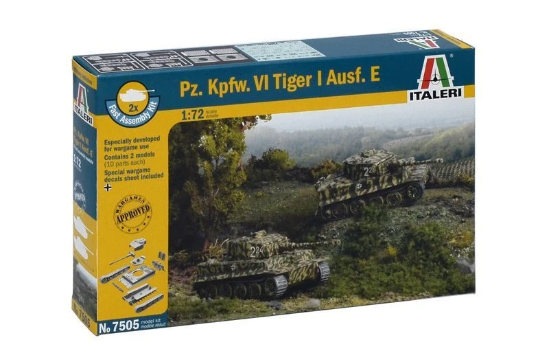 High-Quality Assembly Model Tank Pz.Kpfw. VI Tiger I Ausf.E