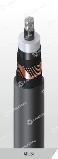 Power Cable with Aluminum Conductors, Insulation from Cross-Linked Polyethylene, 0.66; 1 kV AПвВГ