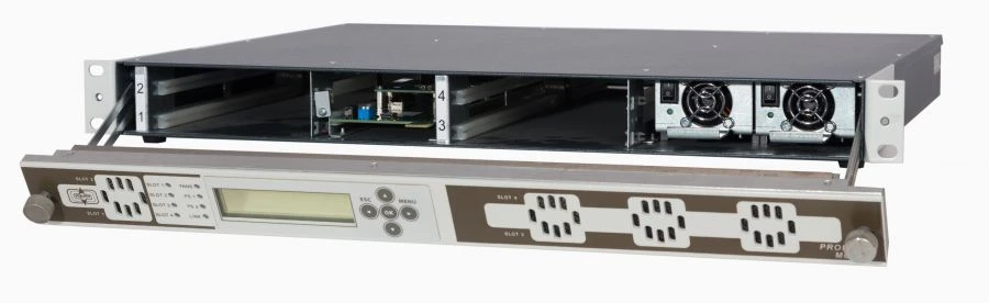 حاوية 1U من PROFNEXT مع مصدر طاقة مزدوج PNT-1U(D)