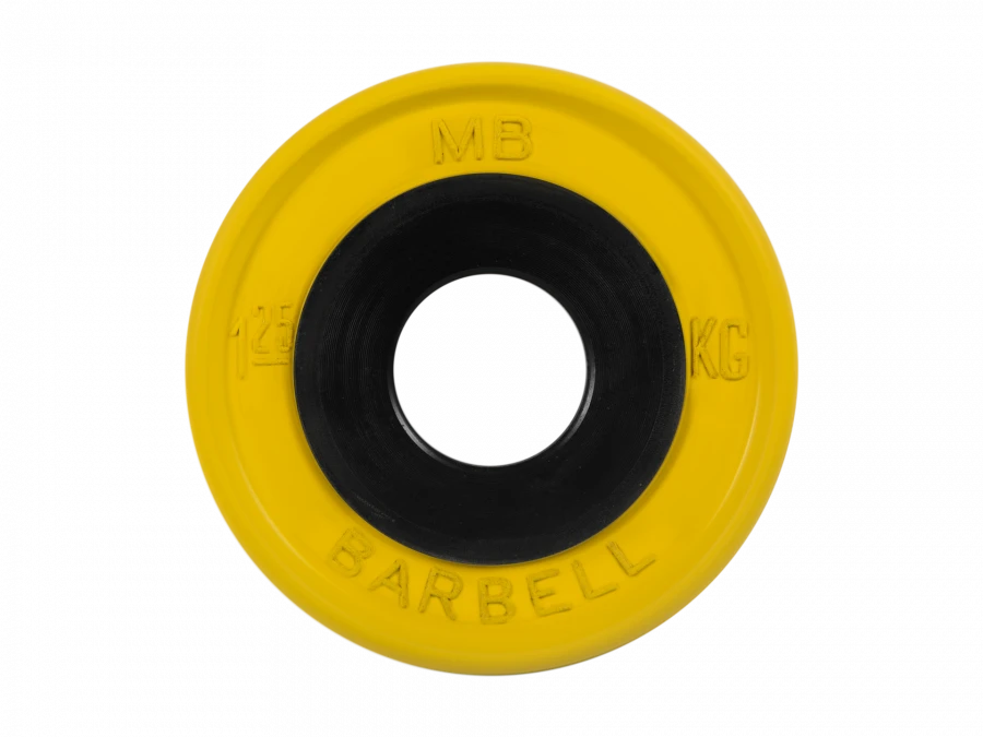 Rubber-Coated Disk "Euro-Classic" 1.25 kg, 51 mm, Yellow, MB-PltCE-1.25
