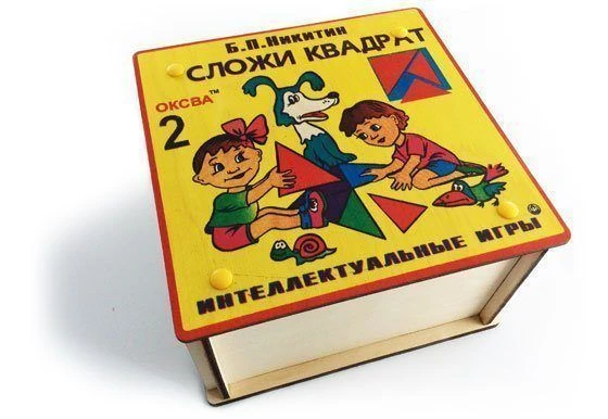 لعبة الألغاز الخشبية الملونة "اجمع المربع" - الفئة 2 (النخبة)