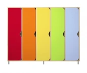 Wooden Children’s Wardrobe for Clothes, 5 Sections, Art. 00177