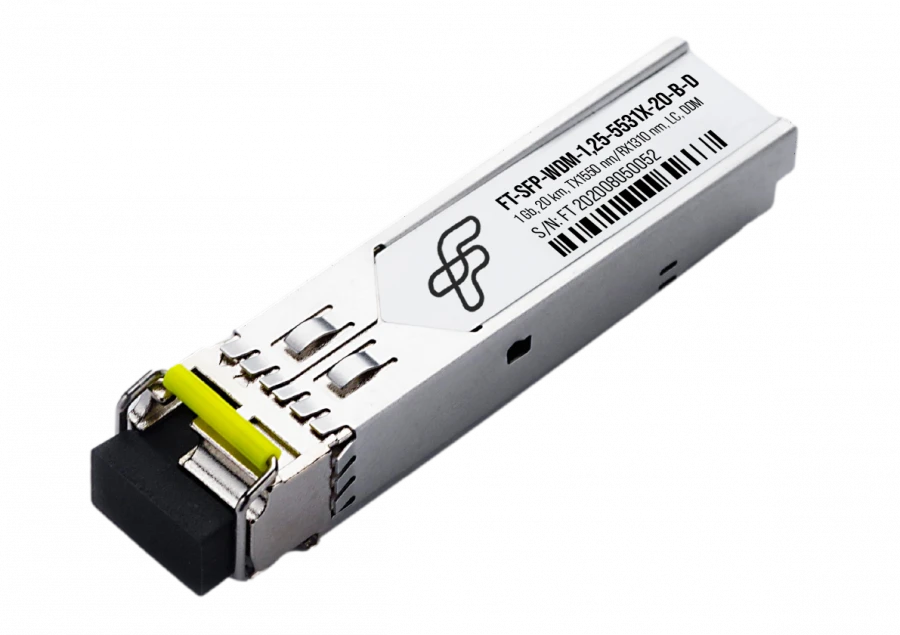 جهاز الإرسال والاستقبال البصري SFP FT-SFP-WDM-1.25-5531X-20-B-D