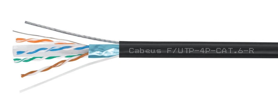 كابل اتصال متماثل لأنظمة النقل الرقمية Cabeus F/UTP الفئة 6