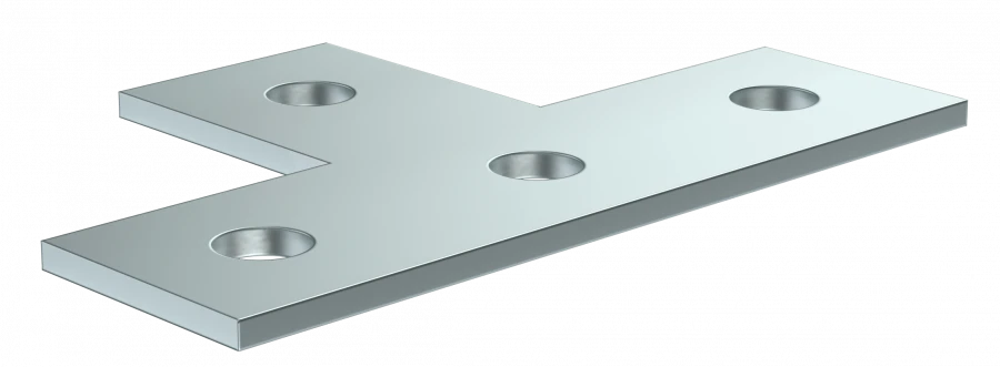 T-Shaped Connecting Plate for STRUT Profile CLM50D-PTS-136-40