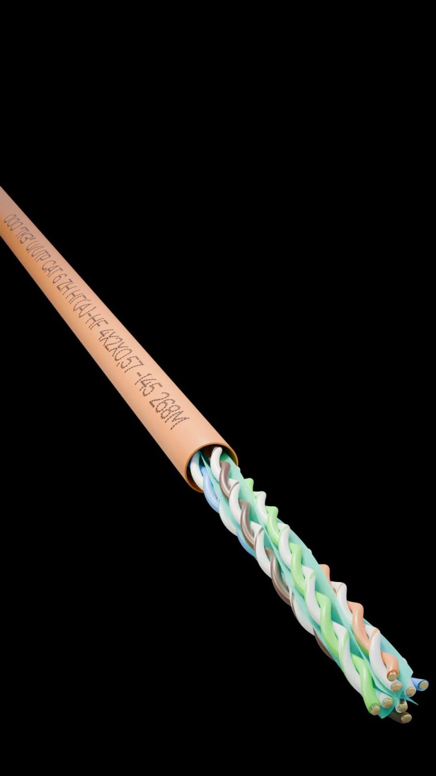 High-Frequency U/UTP Cat 6 Twisted Pair Cable ZH ng(A)-HF 4x2x0.57