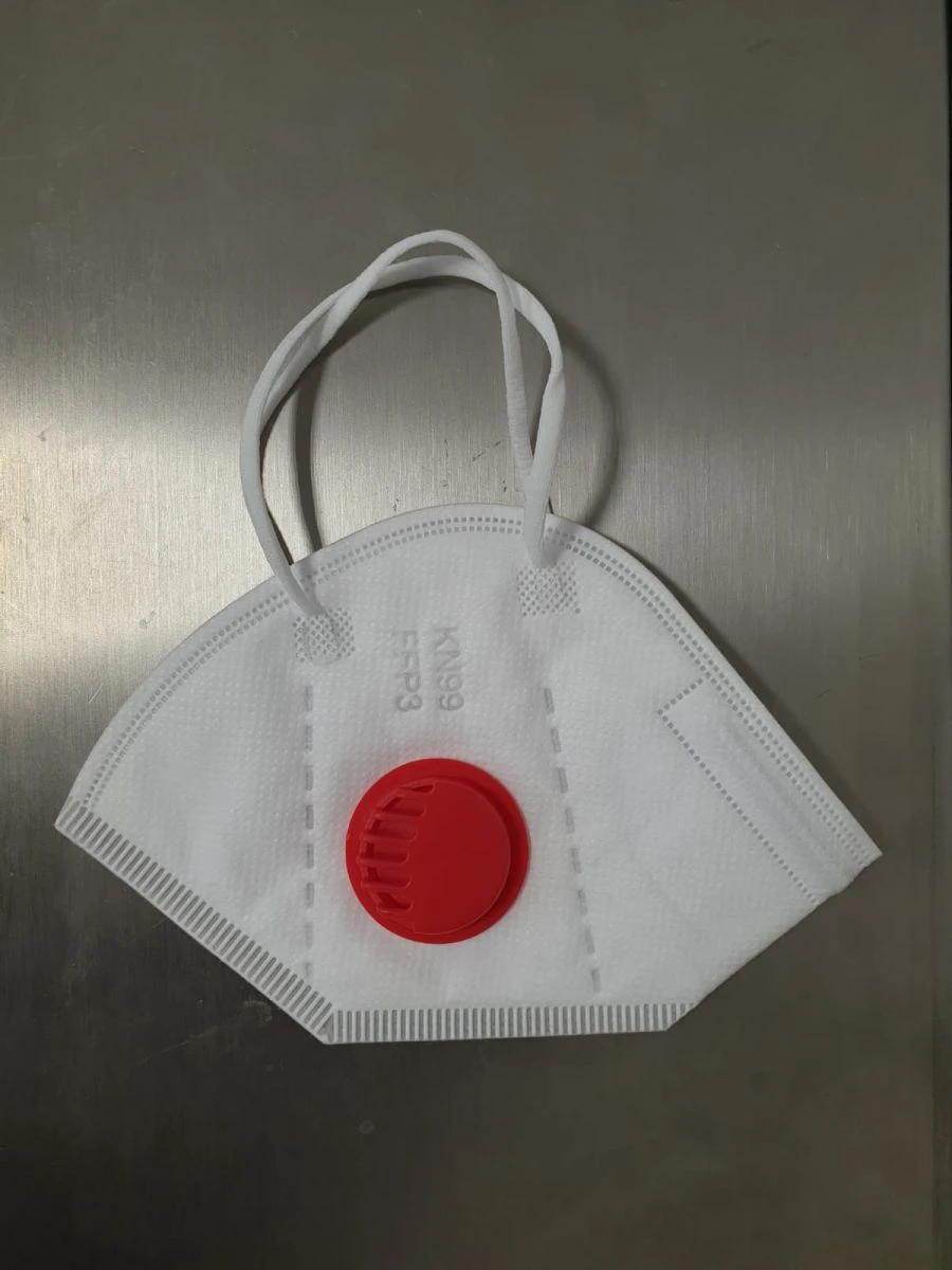 Disposable Non-Sterile Respirator Mask FFP3 KN99 with Exhalation Valve