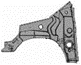 Left Inner Glass Splash Guard, Part No. 9673547580