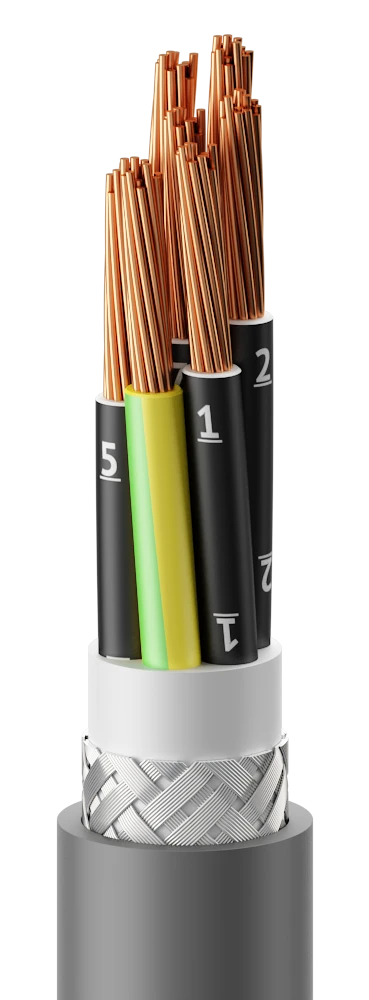 Emflex Flexible Cable KUVEsV 450/750V