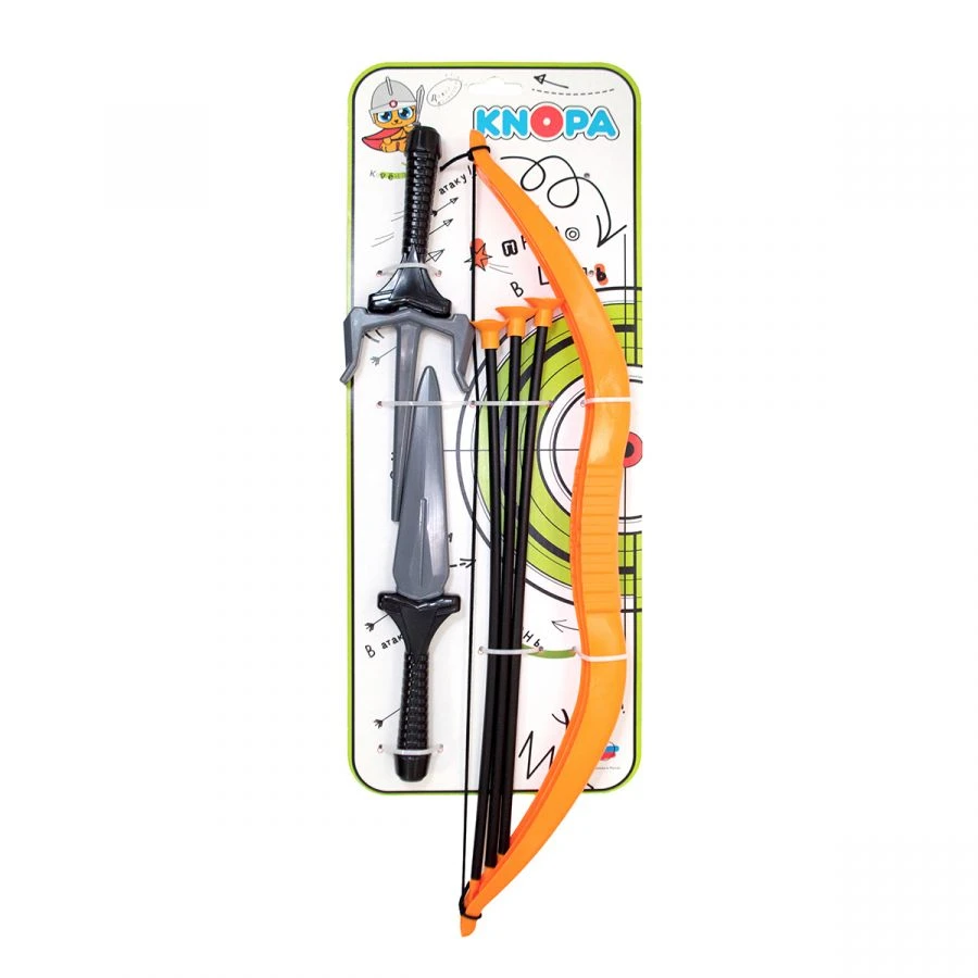 Kids Ninja Weapon Set with Dagger, Sai, Bow, and 3 Arrows KNOPA 1/17