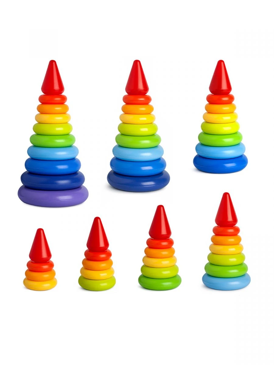 Classic Pyramid Set for Preschool Development - 14 pcs