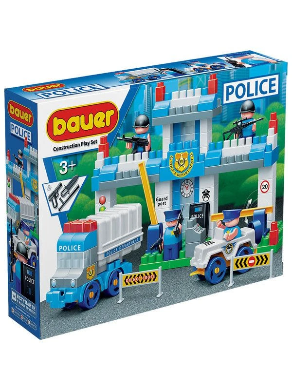 Police Station Educational Building Set - Bauer Series, 137 Pieces, Model 631