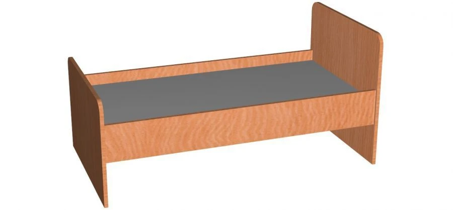Single Children's Bed with High Sides (Model 50046-056)