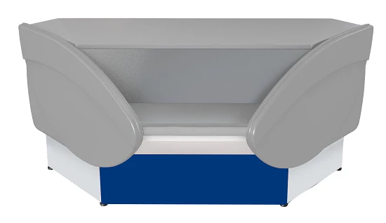 طاولة تسجيل غير مبردة P2629 "إيليت U.V." زاوية داخلية (زرقاء)