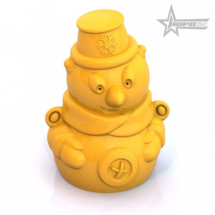 3D Snowman Snow Mold for Family Fun