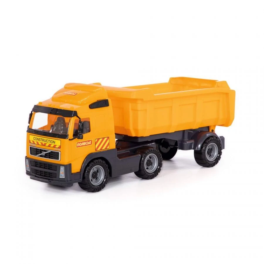 Realistic Volvo Dump Truck with Trailer, Model 8749