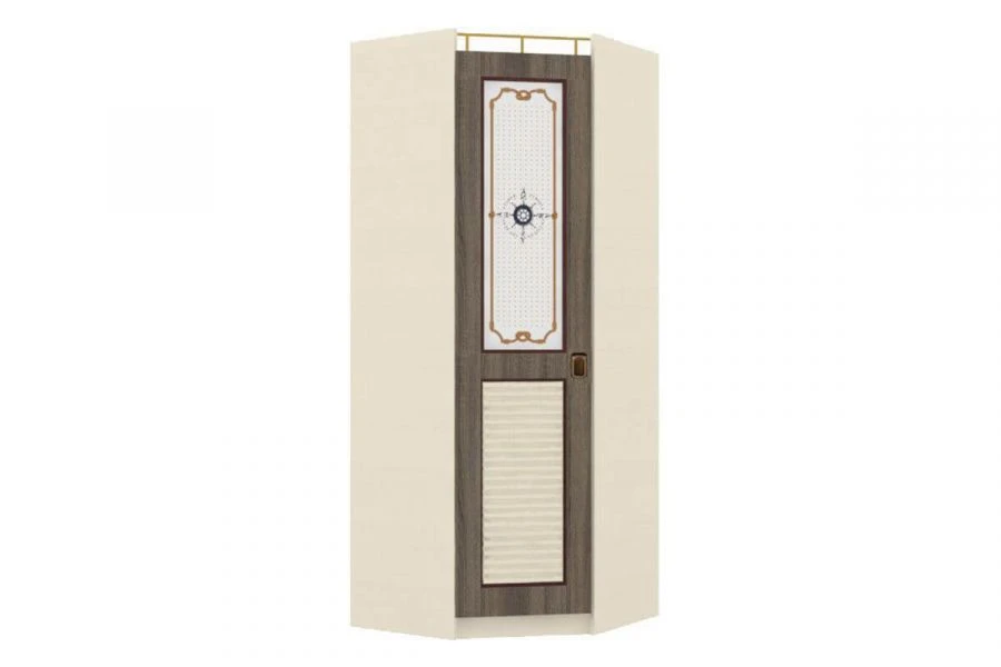 Corner Cabinet Calypso LD.509300.000 45 cm (Dark Sonoma/Striped Lacquer)