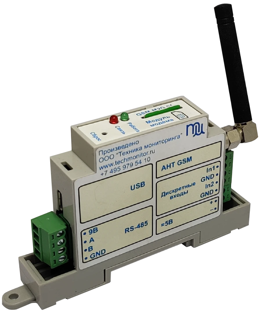 وحدة مودم GSM لتركيب على سكة DIN "GSM-M