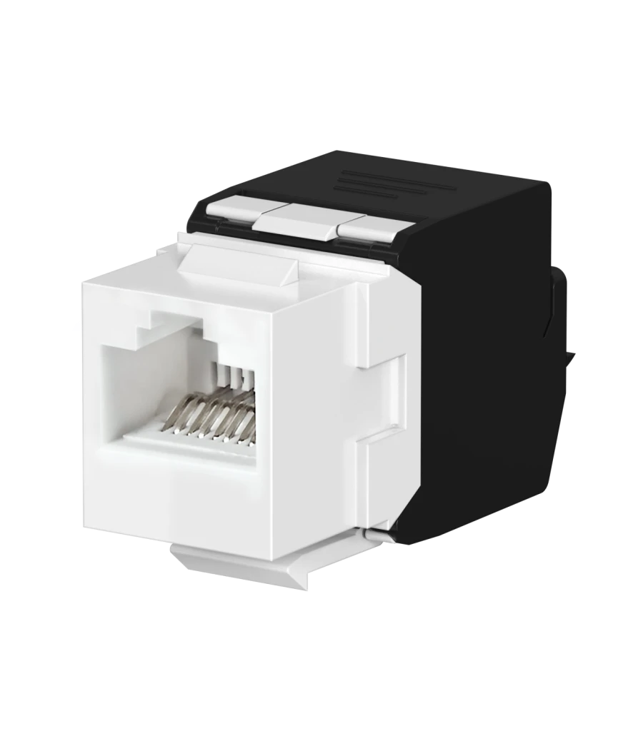 وحدة كايستون RJ45 8P8C cat.6A UTP من كاديوس ألنج، أبيض، فن. 74307