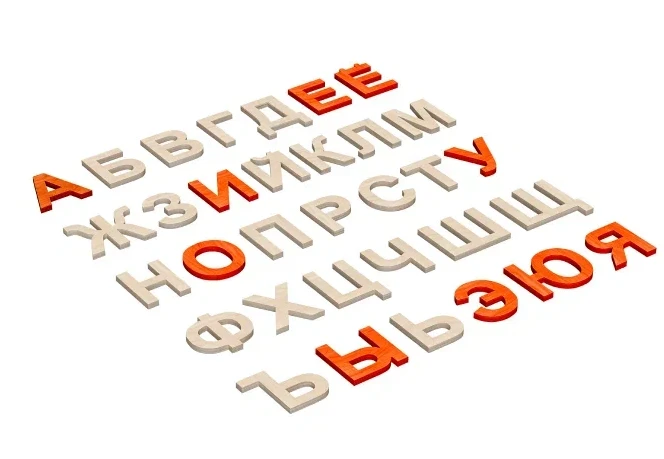 لعبة حروف الأبجدية للأطفال - 33 قطعة، موديل A5