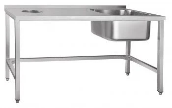 Disassembly Pre-Wash and Waste Collection Table SPSO-7-5