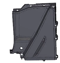 Right Rear Wheel Arch Trim for GARNITURE AV PASSAGE ROUE AR D - 96814199ZD