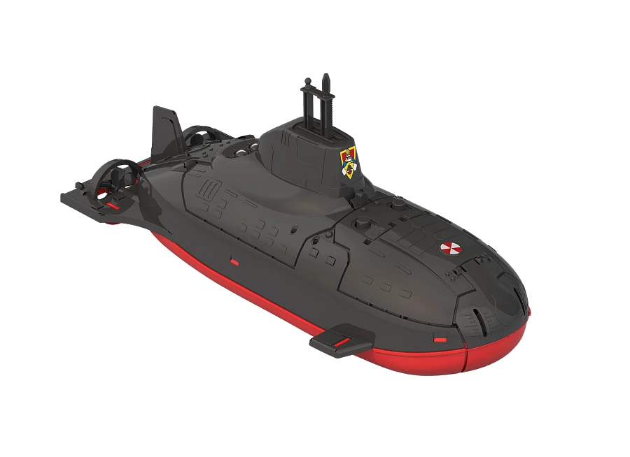 Realistic Military Submarine Toy with High Detail