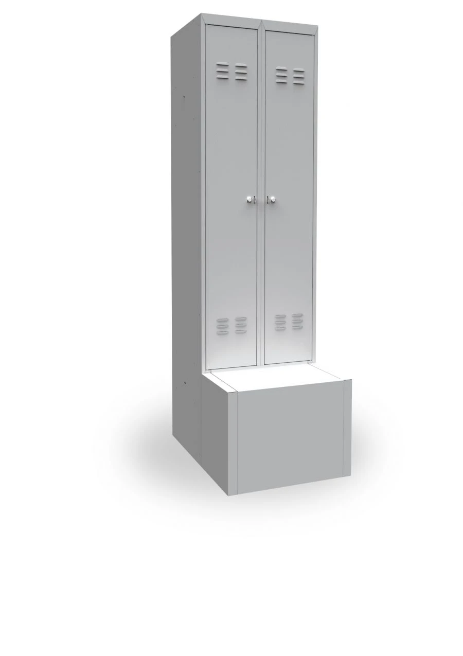 Metal Clothing Cabinet with Additional Drawer SR-22 L600 T