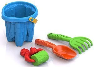 Sand Play Set No. 133 (Bucket "Castle", Rake "Wave", Shovel "Wave", Roller)