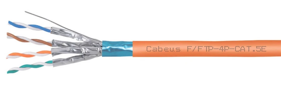 كابل مزدوج محمي لأنظمة النقل الرقمية Cabeus فئة 5e