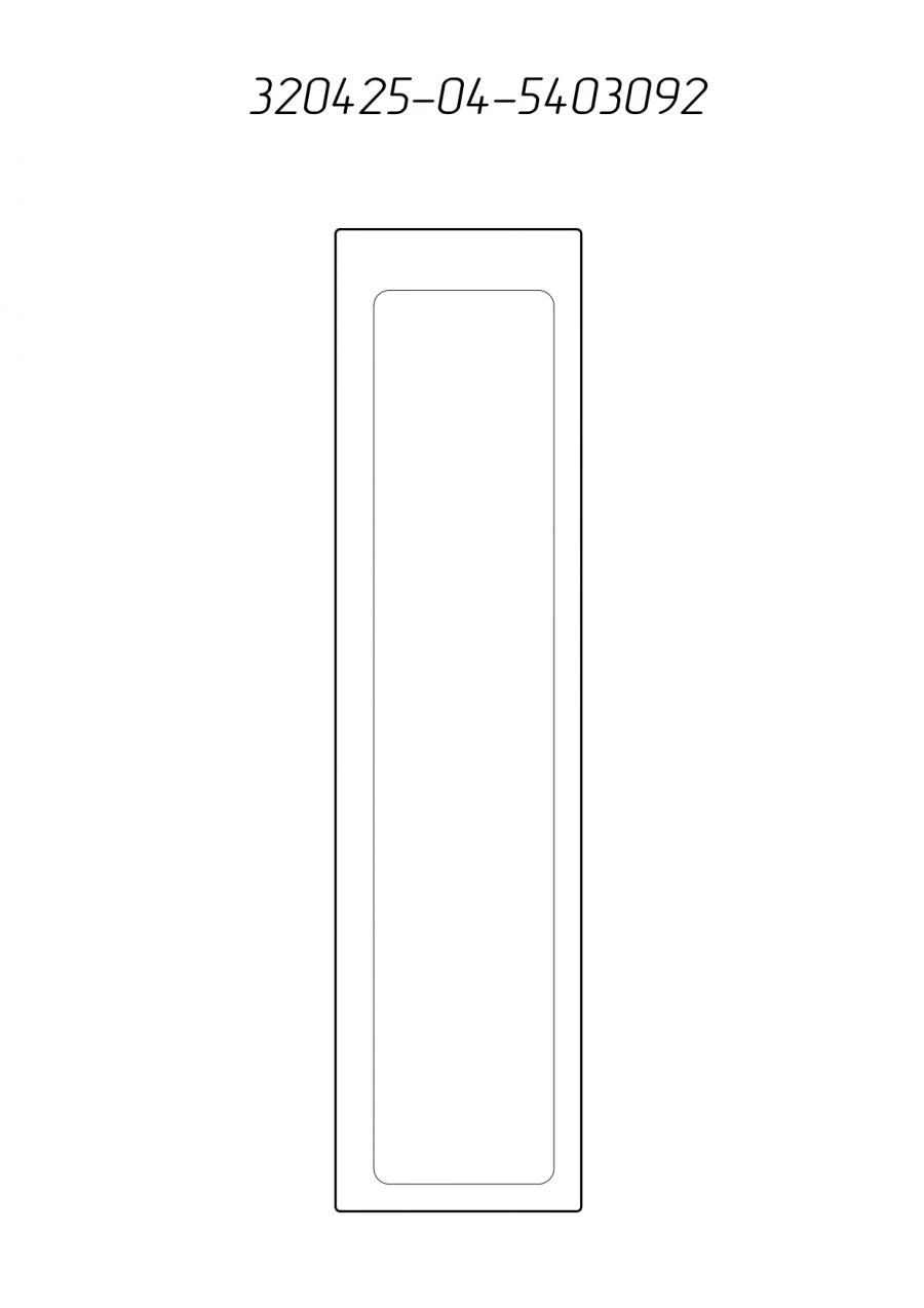 Right Side Window Insulated Glass Unit №5 for PAZ 320425-04-5403092-11