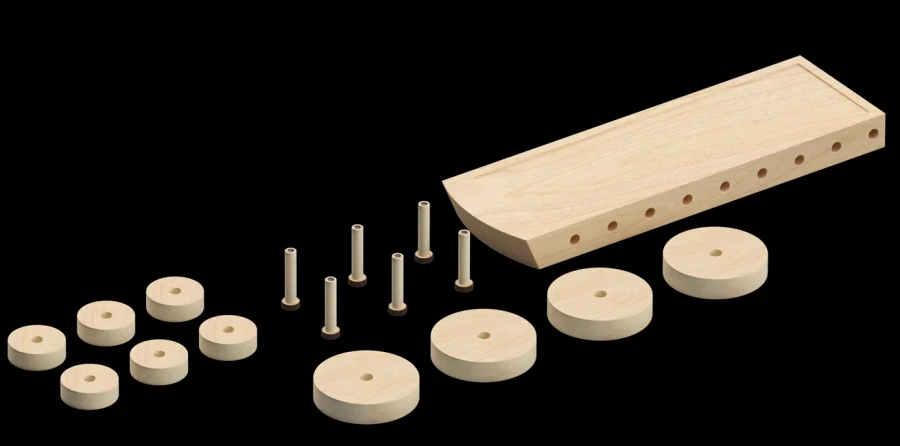 لعبة منصة "باباشكي" المتنقلة - صغيرة، رقم الموديل م.ب.ل