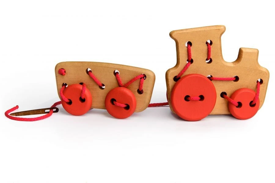 Tractor Lacing Toy (13 Pieces), Model 613-2