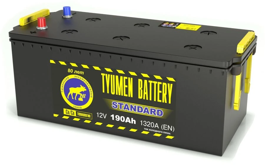بطارية بدء تشغيل الرصاص TYUMEN BATTERY 6СТ-190L STANDARD
