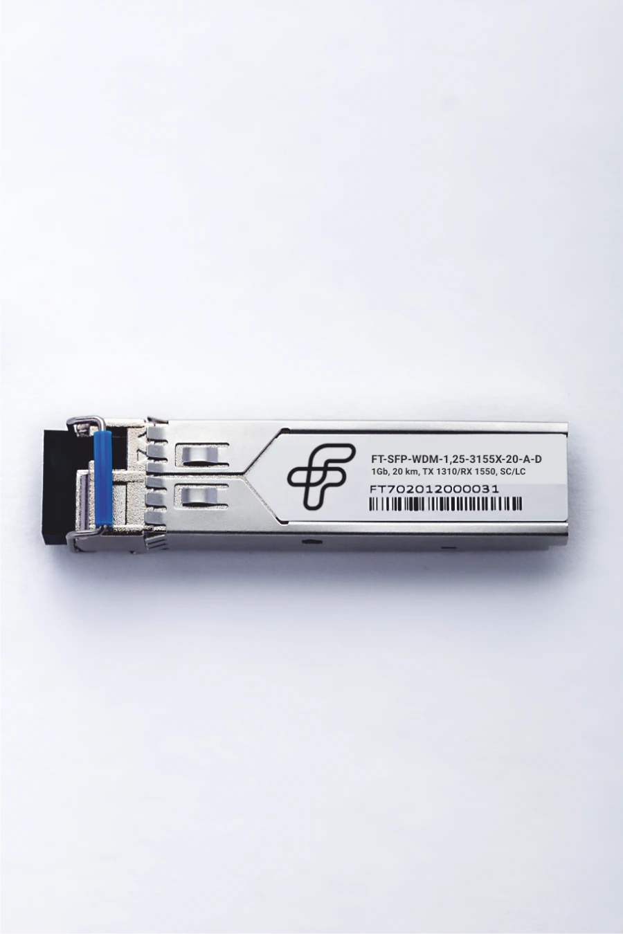 محول بصري SFP WDM بسرعة 1.25 جيجابت في الثانية لمسافة 20 كم - FT-SFP-WDM-1,25-3155X-20-A-D