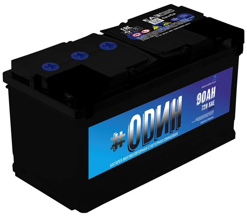 بطارية رصاصية لبدء محركات المكبس AKB 6ST-90 "#ODIN
