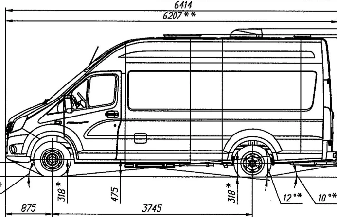 GAZelle NN Chassis, Modification A69R32, Diesel Engine M2